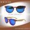 2015 High Quality Bamboo Temple Polarized Men Women Cheap Summer Sunglass