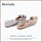 Factory price custom soft double sole suede leather flat ballerinas shoes woman