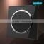 2015 New design Black 2 gang 1way electric wall switch wire drawing frame British standard swcitch