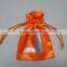 fashion printed satin shoe bag with drawstring