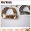 Gold and silver plated alloy engrave personalized bar bracelet