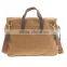 Wholesale Waterproof Waxed Canvas Briefcase With Leather Trim