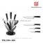 Hot-sale food safe Stainless steel 5pcs kitchen knife set