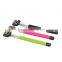 Handheld colorful wireless bluetooth selfie stick with bluetooth shutter button