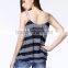 Fashion Lady Sexy Stripe Tank Top Loose Vest