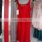 Red 100% Silk Nightgown-063