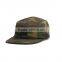 China factory fashionable uniform army cap custom fabric flat top camouflage 5 panel military cotton cap