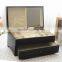 High quality lacquered wooden jewelry packaging box with black velvet
