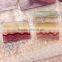 Natural Colored Fluorite Crystal Stone Slice