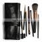 New 7pcs Portable Makeup Brush Set Women Beauty Tools Leather-Like Case 4 Colors Make up Brushes Free Shipping