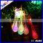 Led Icicle Lights Solar Powered Raindrop Garden Tree String Fairy Lights Led Waterproof Decorative Chritsmas Lights
