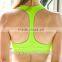 New custom nylon dry fit seamless padded fitness bra tube sport bra Yoga running H back