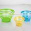Whosale tableware plastic salad bowl for fruit