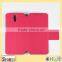 Shemax Newest flip magnetic buckle wallet case leather cover for Sony c5