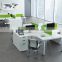 modern office specific used double side office workstation with alloy base for six people