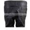 Kanye West Black Genuine Leather Sweat Running Pants