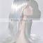 Hot silk white synthetic wig N271