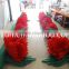 New Design Red Inflatable Flower /Long Wedding Inflatable Flower