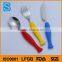 High Quality Children Funny Plastic Spoon Fork Knife Cutlery Set