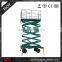 used in changing of street lights electric mobile scissor lift