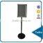 Chromed Adjustable Height A4 Snap Frame poster stand