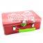 Metal tin lunch box storage carrying case with handle