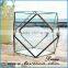 Hot sale indoor plant glass terrarium clear glass geometrical hanging terrarium-removable glass terrarium plant holder