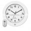 Hot selling plastic wireless doorbell wall clock with rcc movement