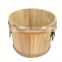 2015 year china suppliers sale FSC&ISO9001&SA8000 varnishing pine wooden rope handle bucket for wholesale