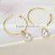 Sterling Silver Earrings, Cultured Freshwater Pearl Drop Earrings