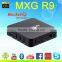 Smart Android TV box kodi programmed tv box MXG R9 RK3229 black box internet tv receiver