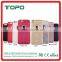 Hot selling Luxury design leather+PC with Foldable holder Stand cell phone back cover plastic case for iPhone 6 6s plus