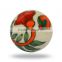 Ceramic Tomato with Six Petal Red Flower print