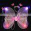 Pretty Children's Double Layer Butterfly Wing+Head Band+Magic Stick 3 PCS/Sets Performance Supplies