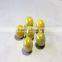 solid yellow colour milky glass marbles