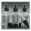 glass e cig liquid bottle 15ml 30ml 50ml 100ml square/round/rectangular black frosted glass dropper