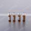 2ml Lab Glass Amber Sample HPLC Vials Crimp Top USP Type I