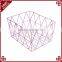 Eco-friendly Rectangular Chicken Wire Basket Wholesale Metal Wire Mesh Basket