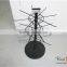 Flooring 3-tier metal countertop rotating jewelry display stand