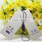 2015 Good quality best sale wholesale Paper Tag/ Printed PVC Tag/Hang Tag for Garment/Case/Bag/shoe