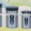 stainless steel jar with window/stainless steel tea coffee sugar canisters/stainless steel kitchen canisters