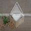 Triangle natural cheap wooden christmas gift box