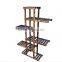 Outdoor Wooden Garden Flower Wooden Shelf