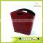 Red Eco-friendly Faux Leather Magazine Holder Bin Gift Basket