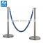 Red velvet ropes and stanchion barriers