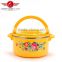 Eco-friendly 0.5L, 1L, 2L, 4L plastic casing /stainless steel inner 4pcs food warmer set/ food container