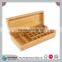 pine wood oil box with removable compartments essential oil box