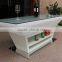 Stainless steel leg illuminate small party led bar counter with IR remote control