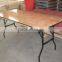 plywood round or rectangle folding tables wedding table