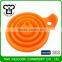 Hot selling food gradfe collapsible silicone funnel for kitchen